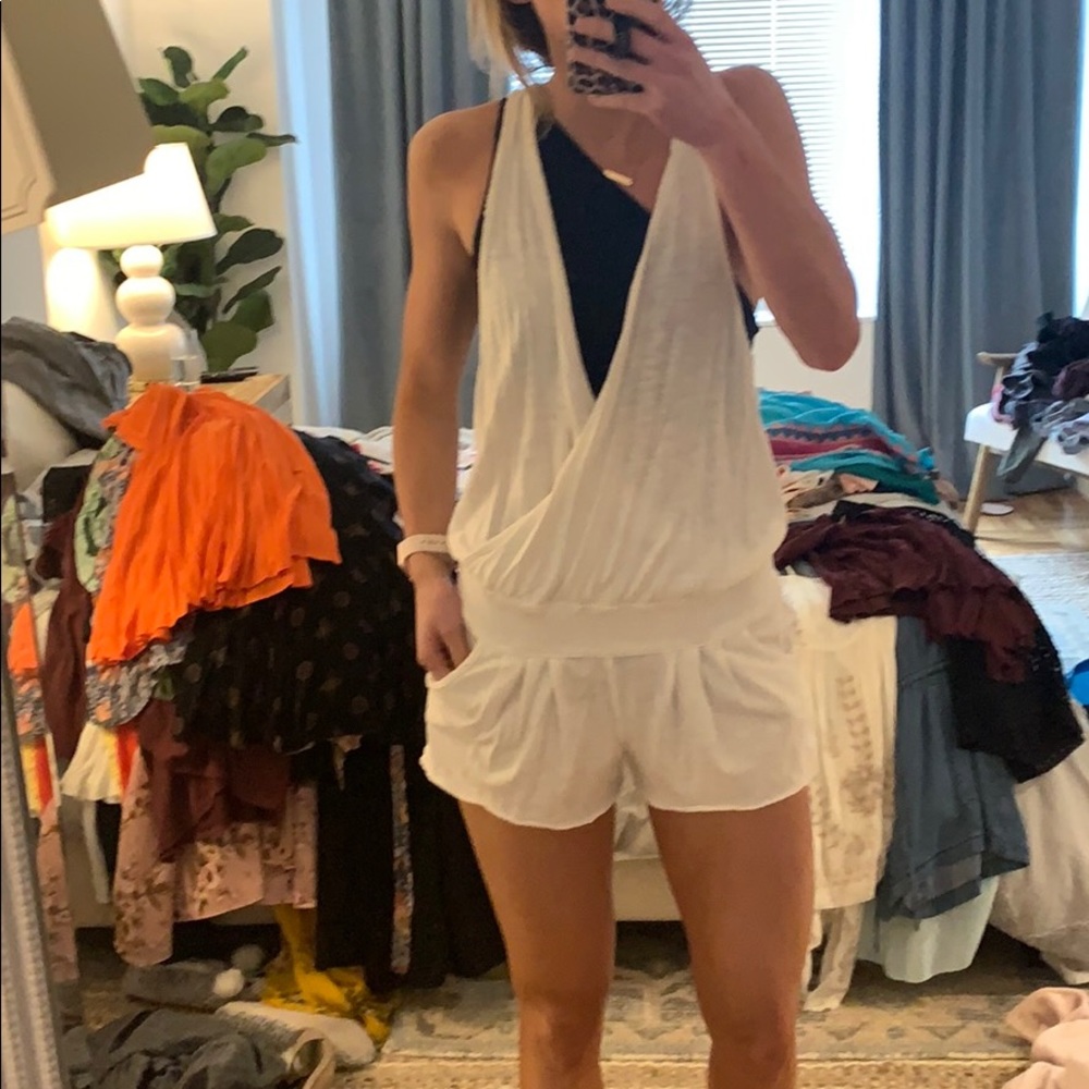 Romper swim cover up